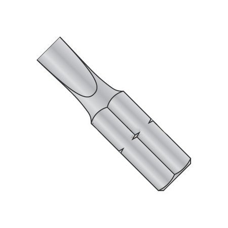 NEWPORT FASTENERS 1-2 X 1 X 1/4 Slotted Insert Bits/Point Size: #1 - #2/Length 1"/Shank: 1/4" , 60PK 656195